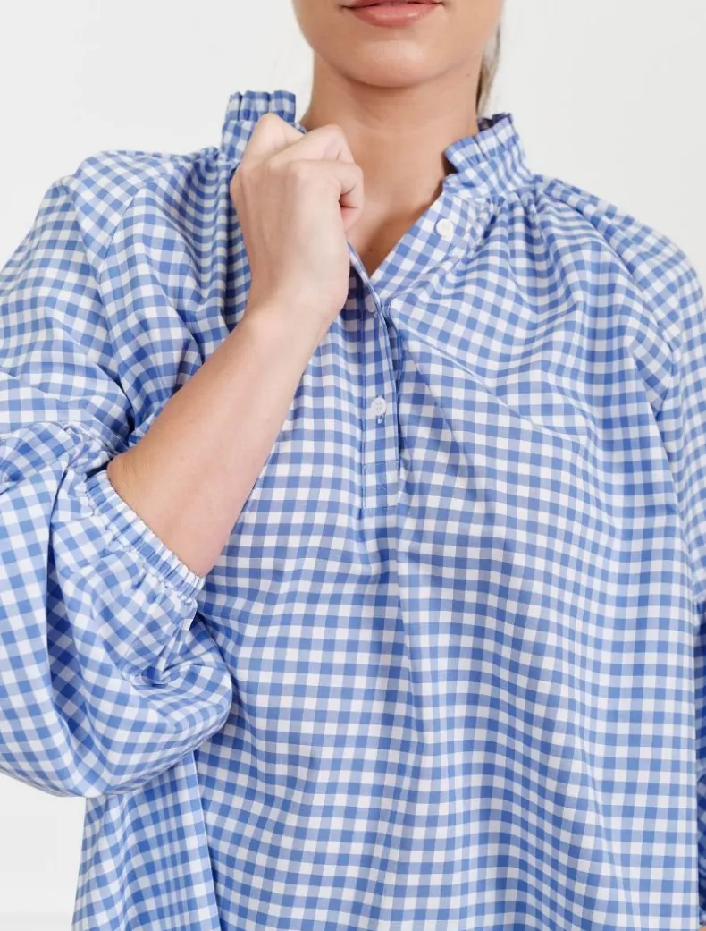 Kell Shirt Gingham Blue