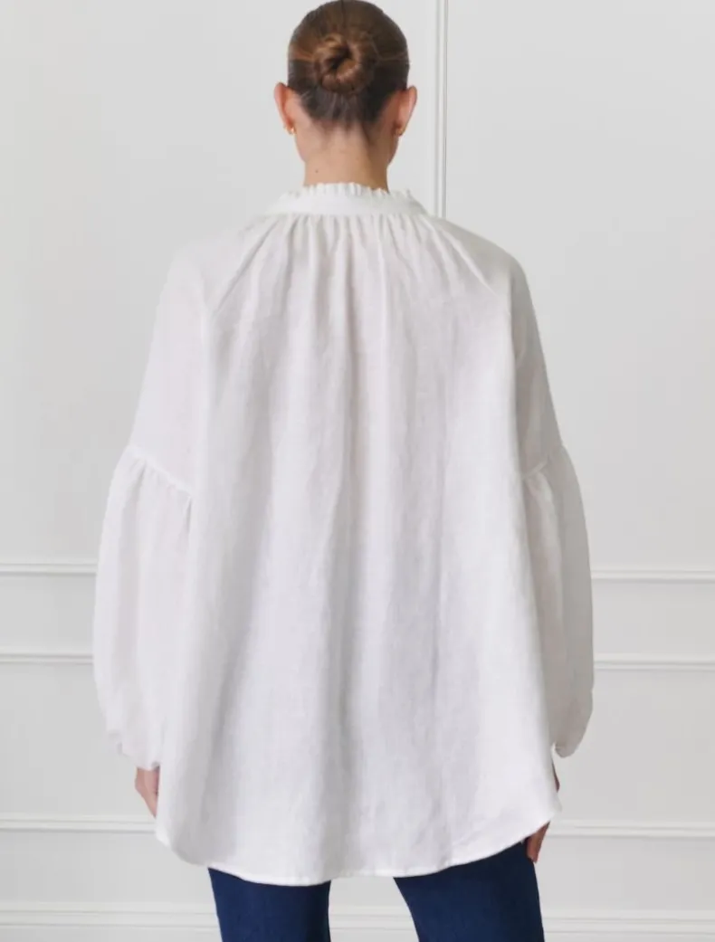 Kell Shirt Linen White