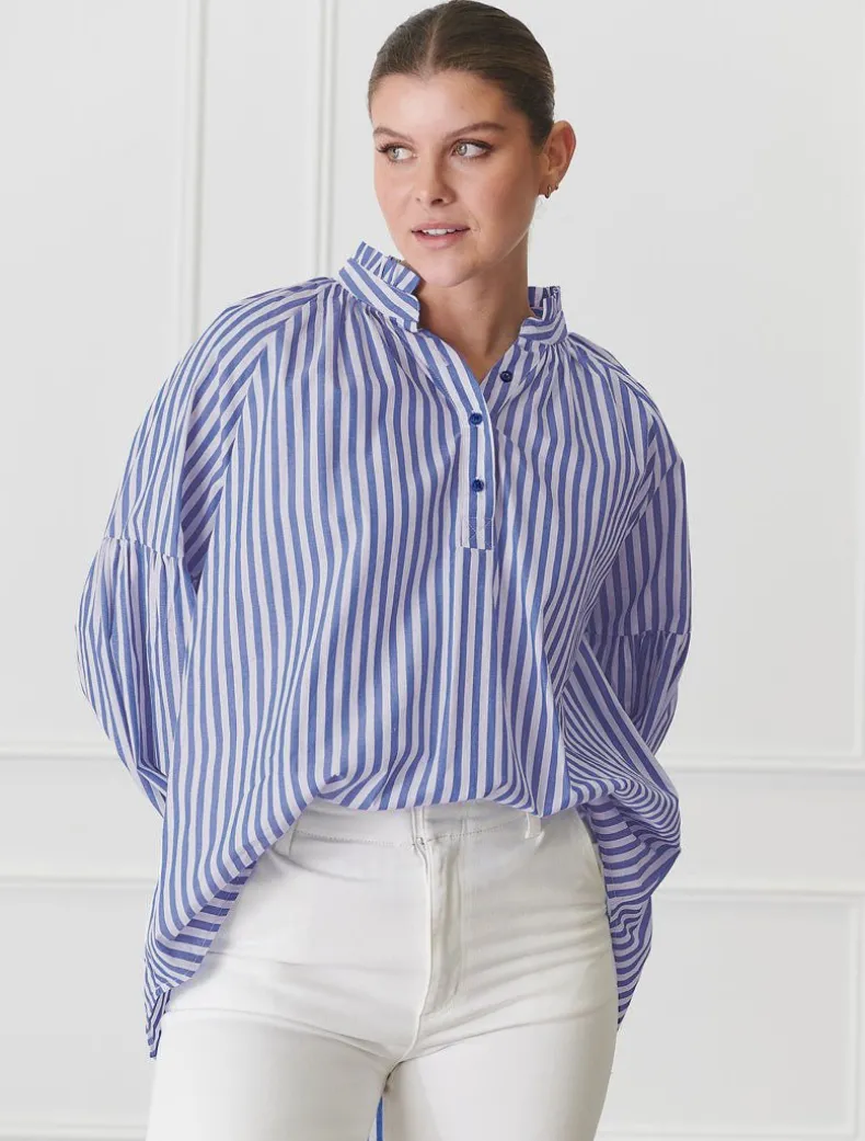 Kell Shirt Stripe Blue