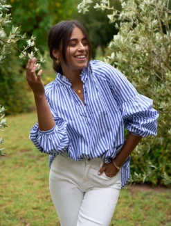 Kell Shirt Stripe Blue