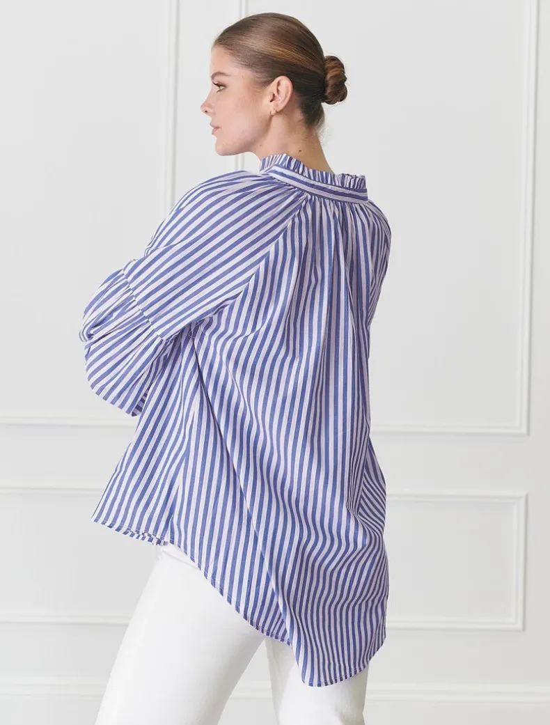Kell Shirt Stripe Blue