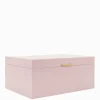 Lacquered Jewellery Box Pink Large