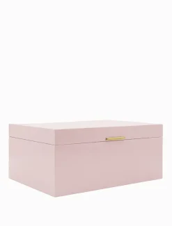 Lacquered Jewellery Box Pink Large