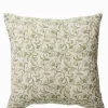 Lalita Green Block Print Cushion 50cm x 50cm