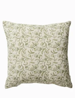 Lalita Green Block Print Cushion 50cm x 50cm