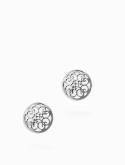 Laser Flower Studs Silver