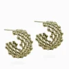 Lattice Hoops Gold
