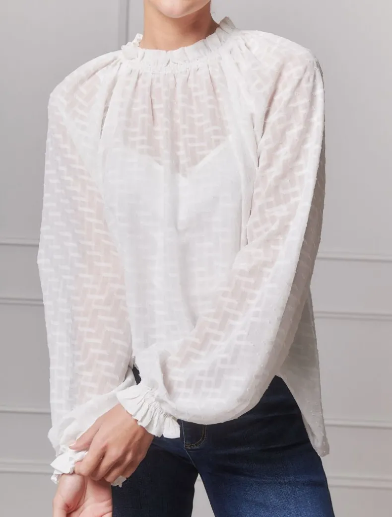 Lila Top White - FINAL SALE