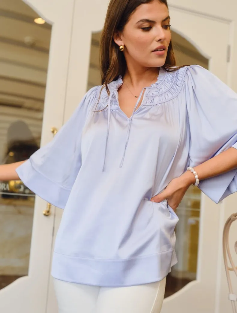 Lillibet Top Blue - FINAL SALE