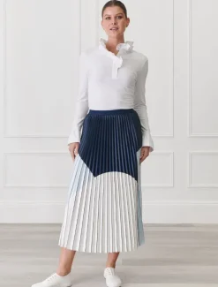 Lily Pleat Skirt Multi Coloured
