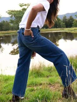 Lisa Wide Leg Jean Indigo