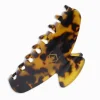 Logo Claw Clip Dark Tortoise