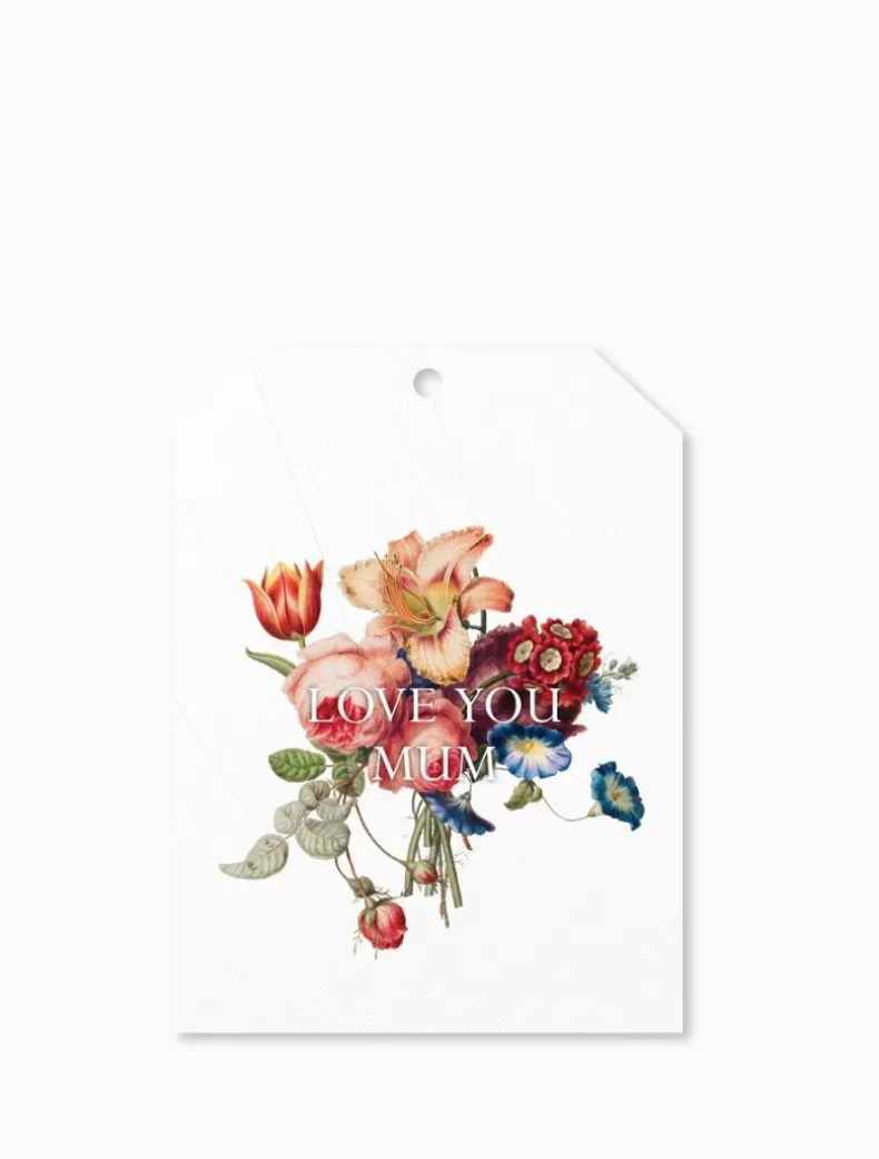 Love Mum Bouquet Tag