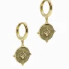 Lucienne Disk and Crystal Drops Gold