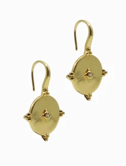 Lucienne Gold and Crystal Hooks