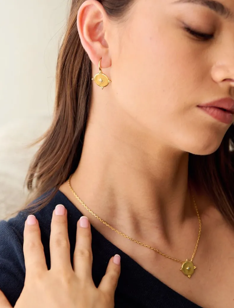 Lucienne Gold and Crystal Hooks