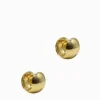 Lucienne Gold Ball Huggies