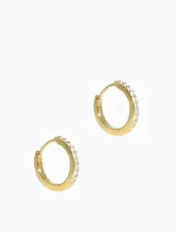 Lucienne Gold Plated Sterling Silver Huggie Hoops