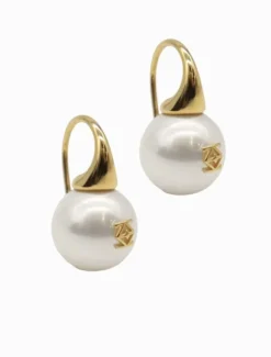 Lucienne Insignia Pearl Hooks Gold