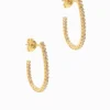 Lucienne Scoop Cubic Zirconia Hoops Gold