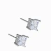 Lucienne Sterling Silver Square CZ Studs 7mm