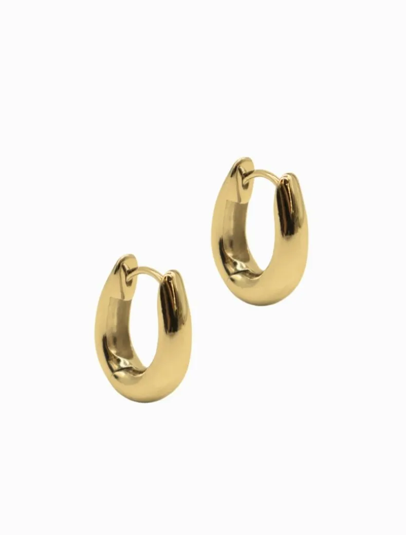Lucienne Tear Drop Huggies 925 Gold