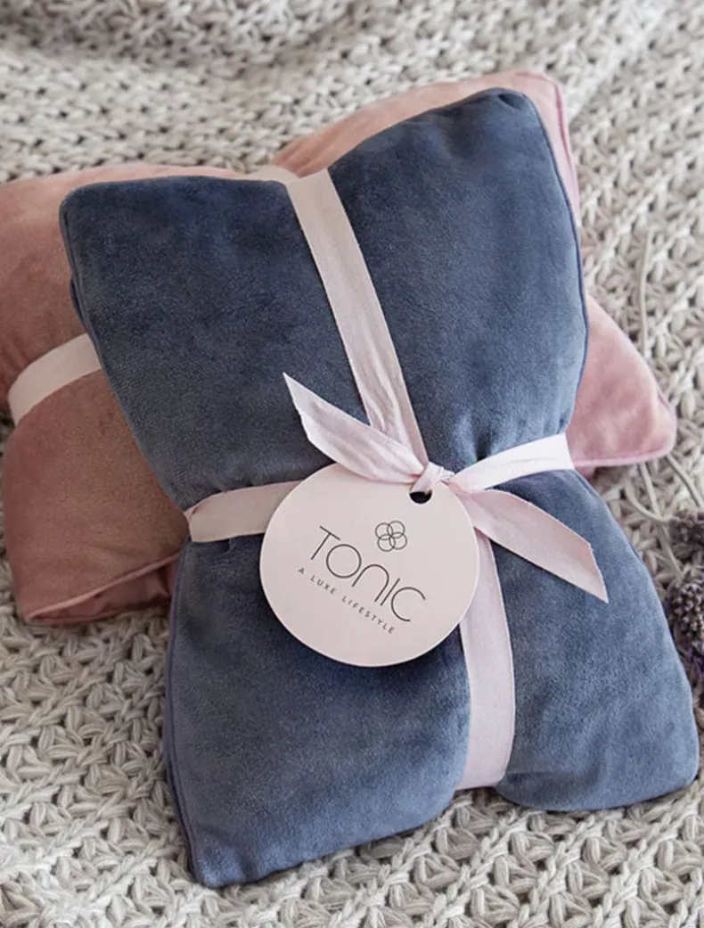 Luxe Velvet Heat Pillow Storm
