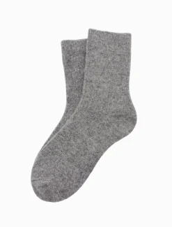 Luxurious Wool Blend Socks Grey