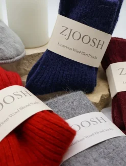 Luxurious Wool Blend Socks Grey
