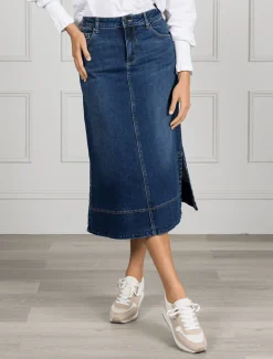 Madison Denim Skirt Indigo