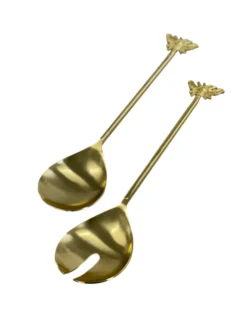 Matte Gold Bee Salad Server