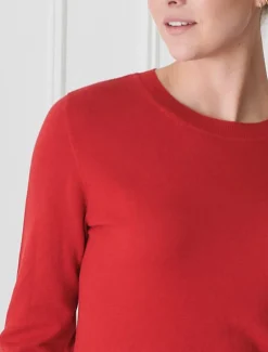 Melissa Crew Neck Knit Red