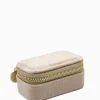 Mini Velvet Jewellery Case Champagne