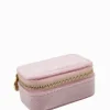 Mini Velvet Jewellery Case Pink