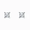 5mm Princess Cubic Zirconia Claw Studs