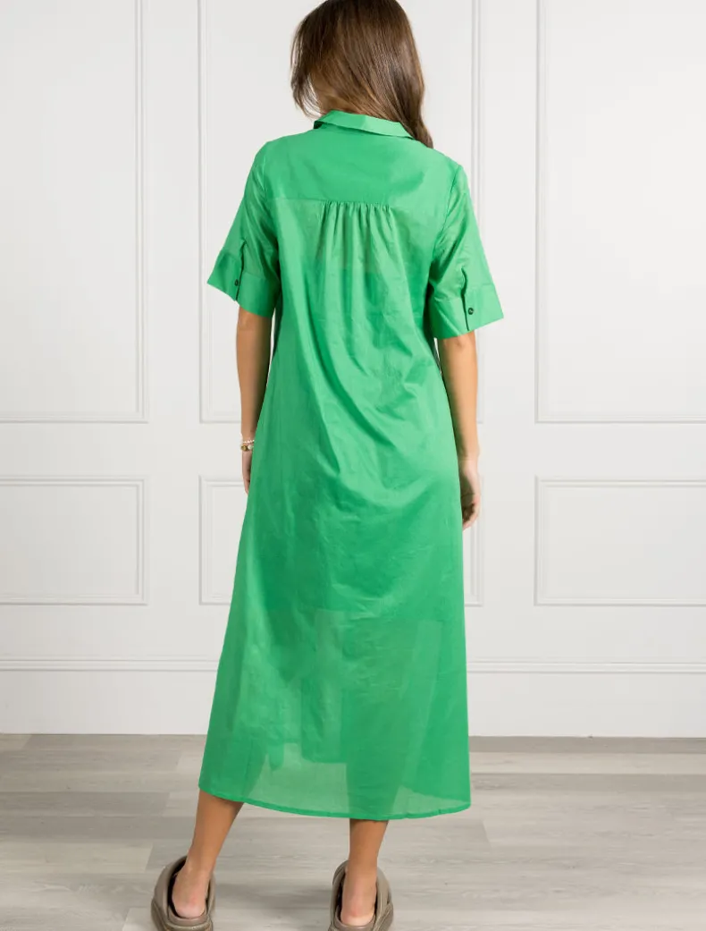 Molly Shirt Dress Green - FINAL SALE