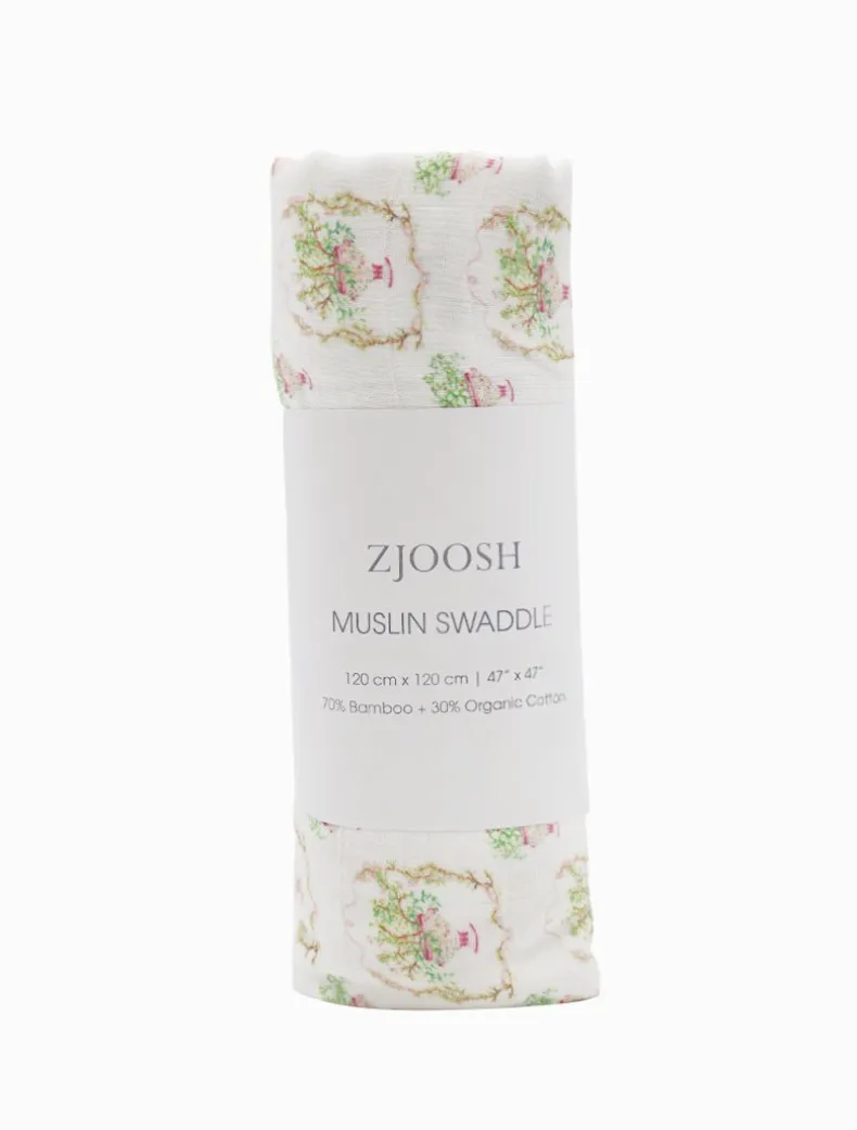 Muslin Swaddle Flower Urn