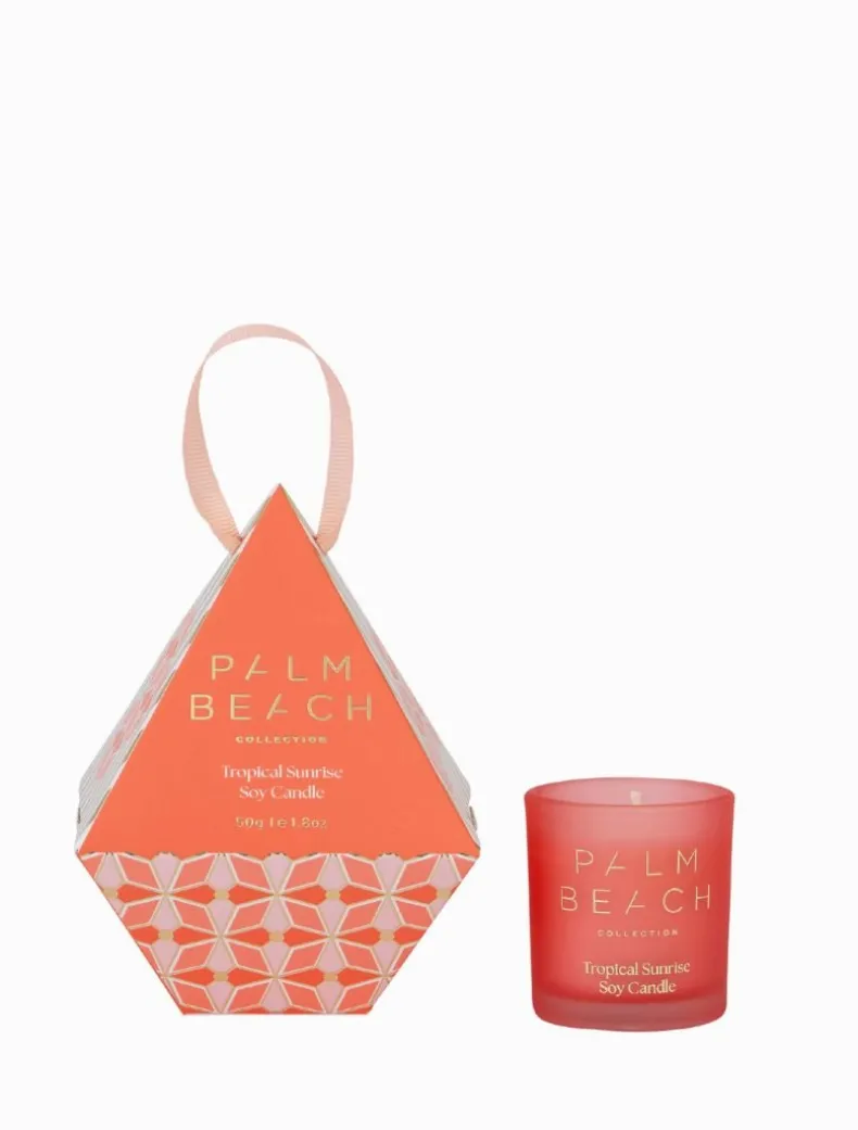 Palm Beach Hanging Bauble Mini Candle Tropical Sunrise 50G - FINAL SALE