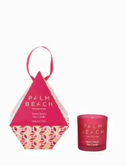 Palm Beach Hanging Bauble Mini Candle Neon Cherry 50G - FINAL SALE