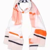 Panama Scarf Beige Orange Black