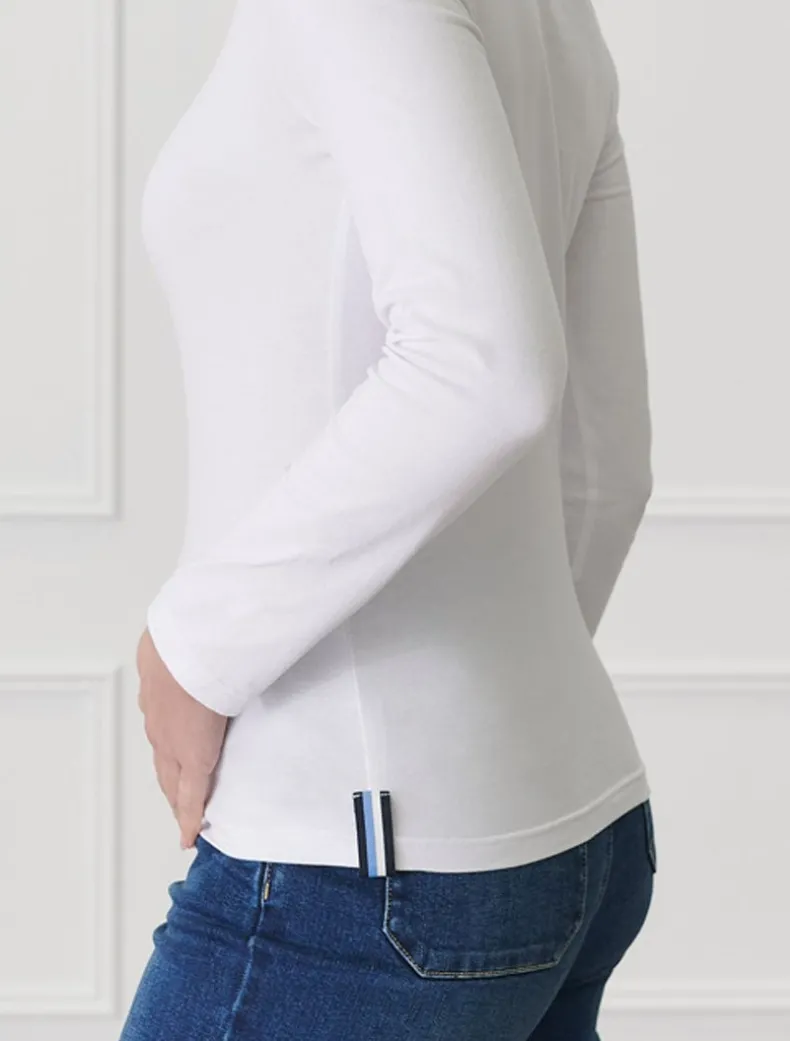 Paris Long Sleeve Classic Tee White