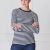 Paris Long Sleeve Tee Navy White