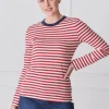 Paris Long Sleeve Tee Red White