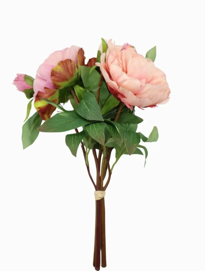 Peony Bouquet 32cm Pink