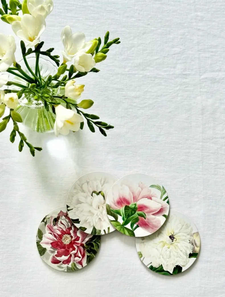 Peony Coasters (Set of 4)