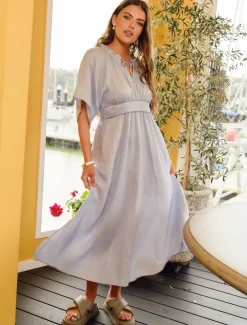 Peony Dress Sky - FINAL SALE
