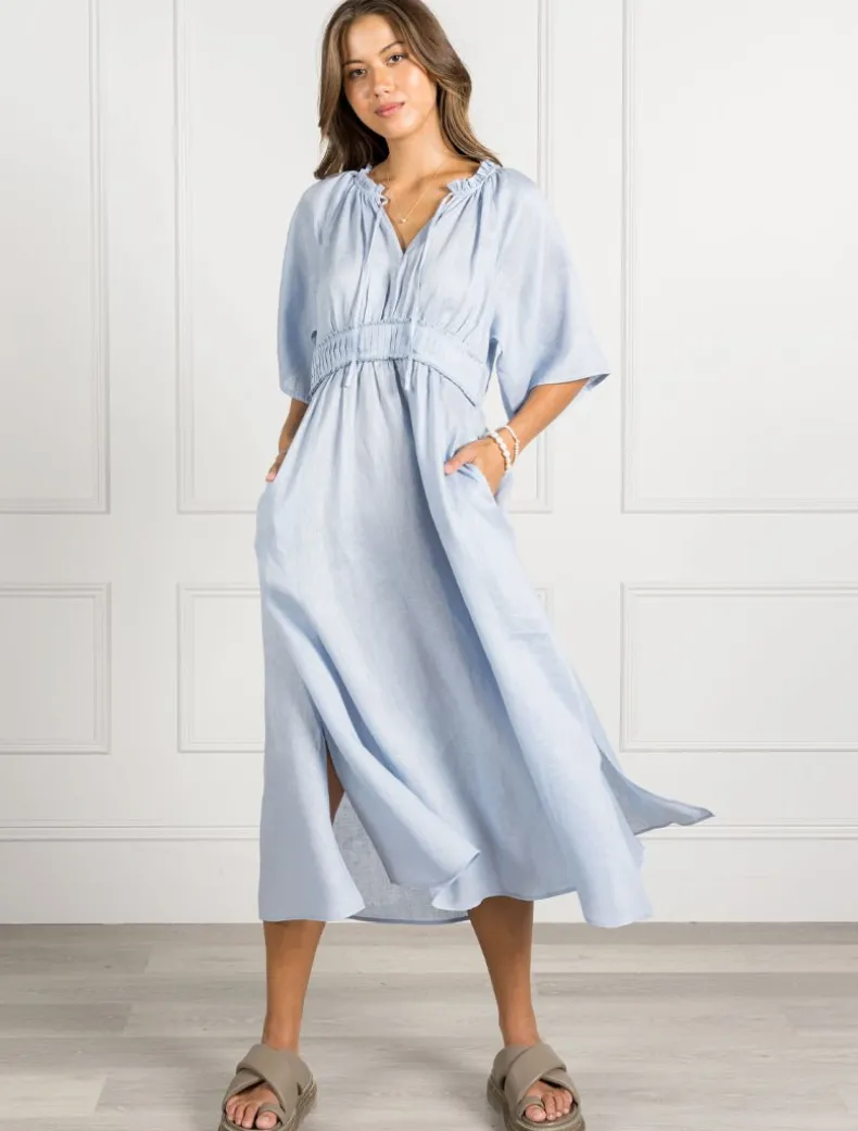 Peony Dress Sky - FINAL SALE