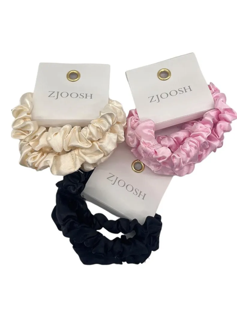 Pink Mini Scrunchie Set of 4