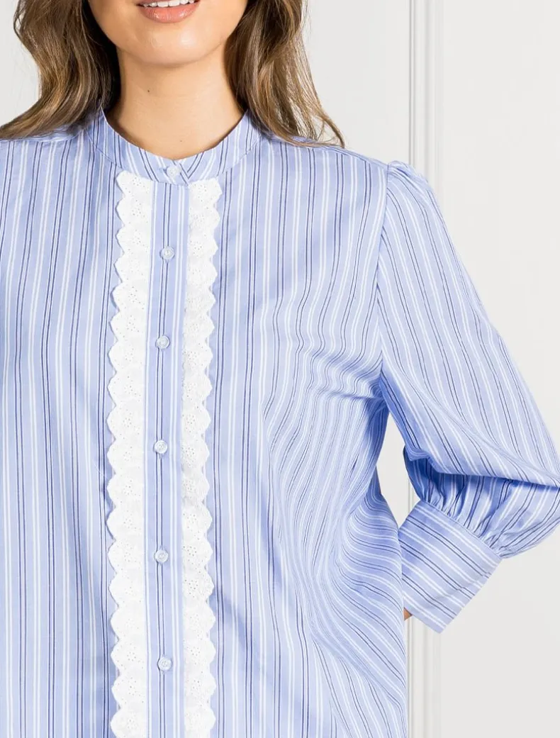 Pippa Striped Blouse Blue - FINAL SALE