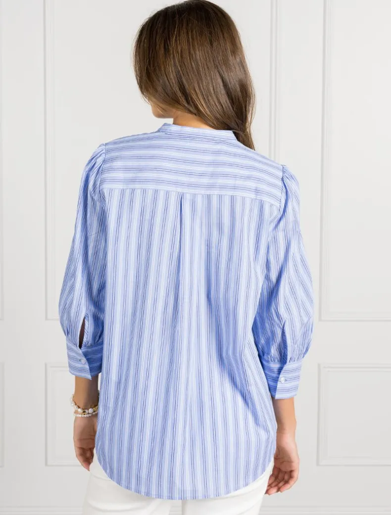 Pippa Striped Blouse Blue - FINAL SALE